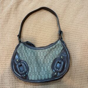 Vintage Y2K Nine West Elegant Brown and Tan Women's Bag